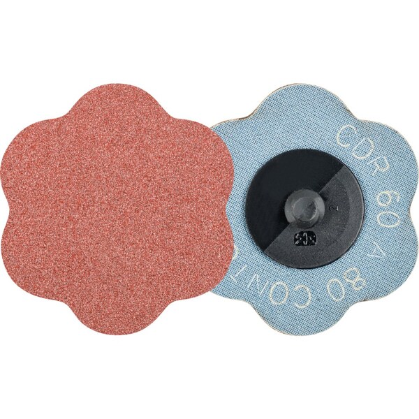 Pferd COMBIDISC CONTOUR Abrasive Disc, 2-3/8'' Dia, Type CDR, 80 Grit, Aluminum oxide 42426 - main